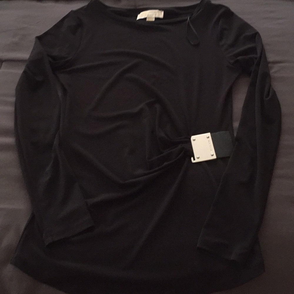 Michael Kors black long sleeve tunic